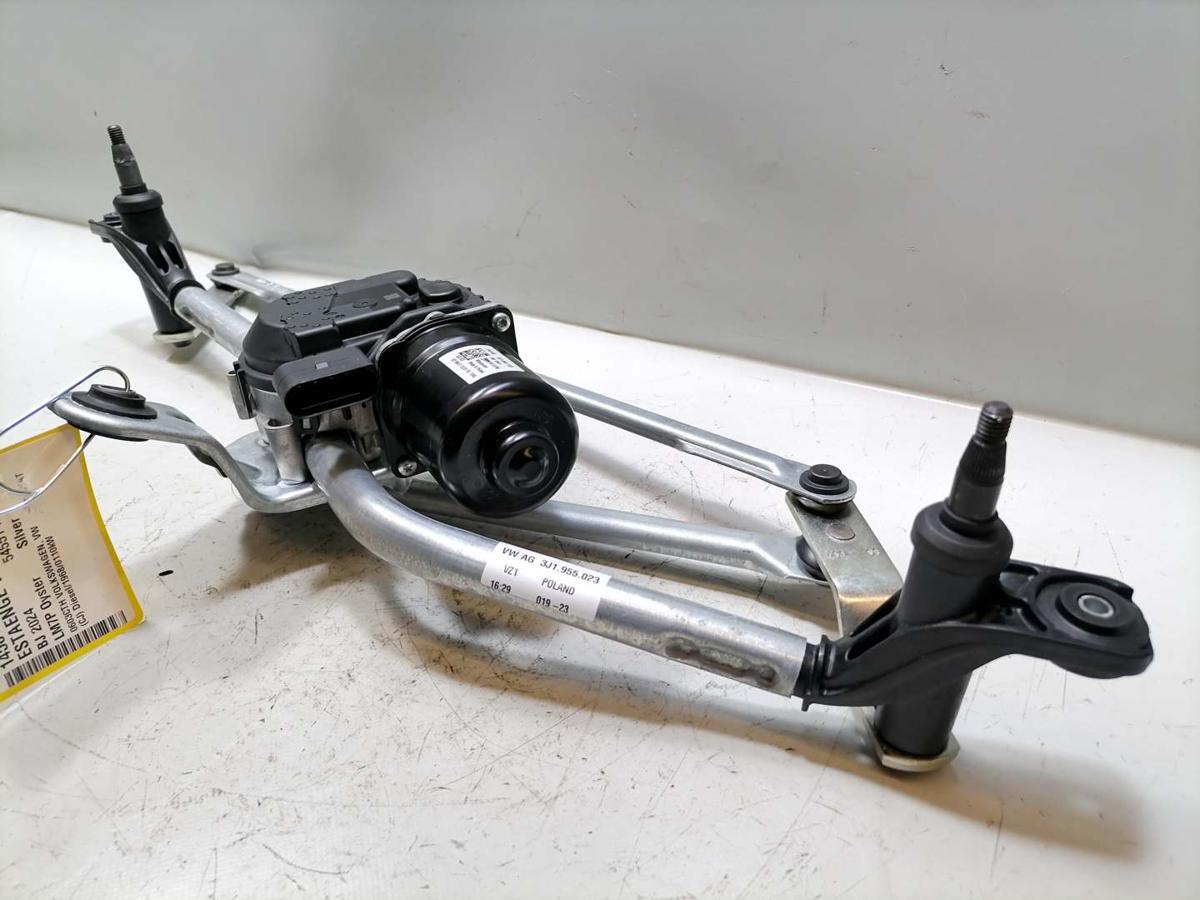 VW Passat B9 original Wischermotor mit Wischergest&auml;nge vorn